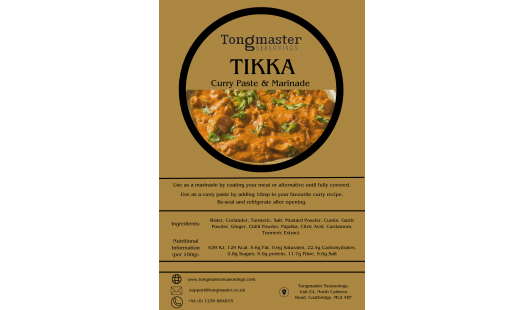 1 x Tongmaster Tikka Curry Paste & Marinade - 200g